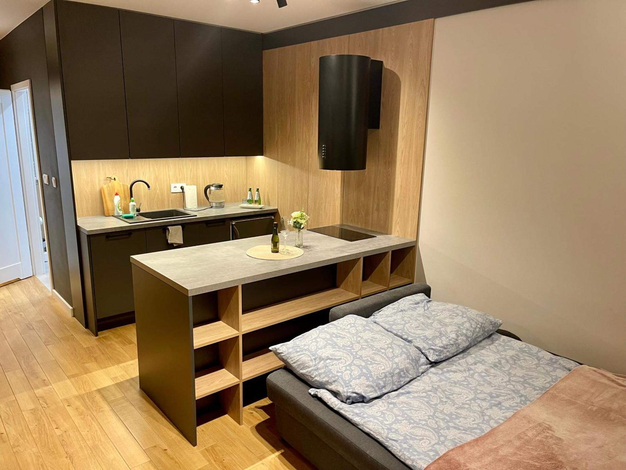 Lägenhet Time&house Pileckiego Przy Centrum Onkologi I Klinice Novum Apartament Na Wylacznosc Pokoj,sypialnia,lozko, Lazienka,kuchnia *